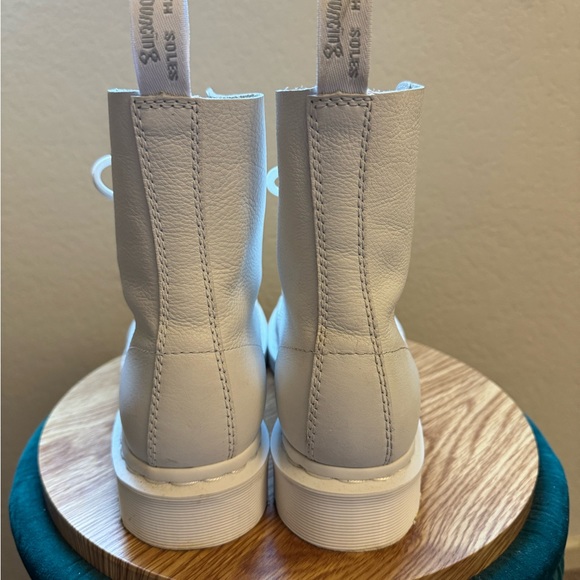 Dr. Martens Soft Leather White Boot - Picture 3 of 4